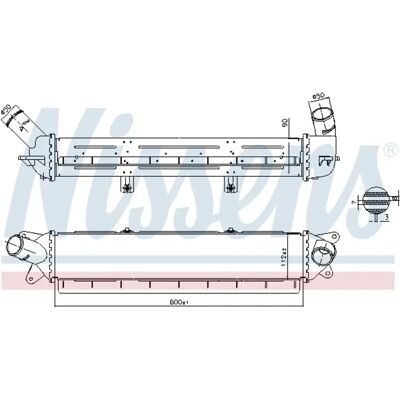 NISSENS 961242 Intercooler - Hyundai Kona Ilmalla jäähdytetty alumiininen 600x112x90 mm NISSENS 961242 Intercooler - Hyundai Kona Ilmalla jäähdytetty alumiininen 600x112x90 mm