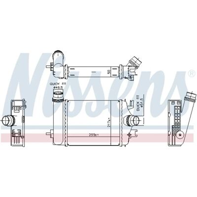 Intercooler NISSENS 961313 - Aire a Aire, Agua a Aire, Renault Clio V, Captur II Intercooler NISSENS 961313 - Aire a Aire, Agua a Aire, Renault Clio V, Captur II