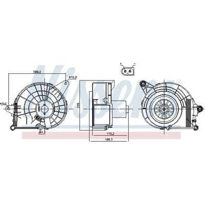 Nissens Μοντέλο 87500 Εσωτερικός Ανεμιστήρας - Εσωτερικός ανεμιστήρας Nissens Μοντέλο 87500 Εσωτερικός Ανεμιστήρας - Εσωτερικός ανεμιστήρας