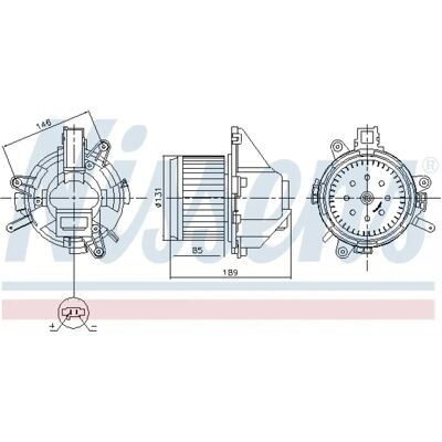 NISSENS 87608 Luftblæser til Peugeot, Citroën, Opel - Varmluftblæser NISSENS 87608 Luftblæser til Peugeot, Citroën, Opel - Varmluftblæser