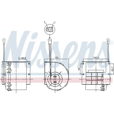 NISSENS 87613 HVAC Blåser - Mercedes-Benz NISSENS 87613 HVAC Blåser - Mercedes-Benz