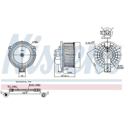 NISSENS 87630 Air Blower - For Mazda 6 5-door, 6 Break - HVAC Fan NISSENS 87630 Air Blower - For Mazda 6 5-door, 6 Break - HVAC Fan