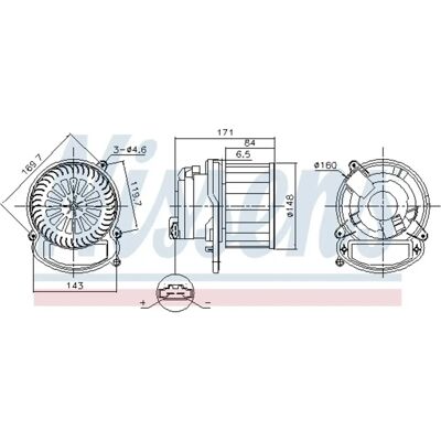 NISSENS 87635 Fläkttmotor - Klimatsystem NISSENS 87635 Fläkttmotor - Klimatsystem