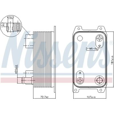 NISSENS 90941 Oil Cooler - Oil Cooler NISSENS 90941 Oil Cooler - Oil Cooler