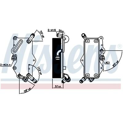NISSENS Μοντέλο 90942 Ψυγείο λαδιού με νερό για Audi A6, A7 NISSENS Μοντέλο 90942 Ψυγείο λαδιού με νερό για Audi A6, A7