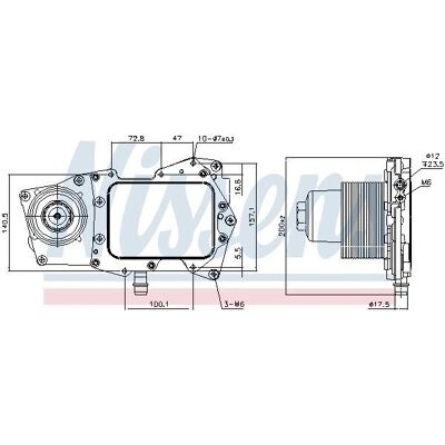 NISSENS Modell 90945 Ölkühler - Öl Kühler NISSENS Modell 90945 Ölkühler - Öl Kühler