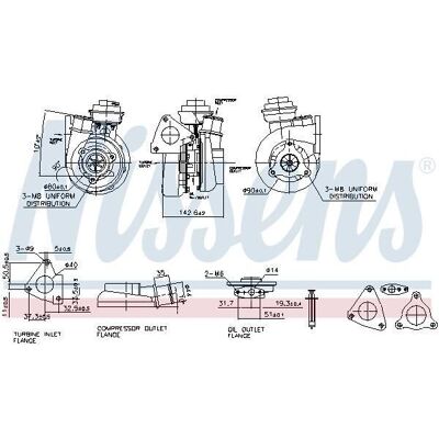 NISSENS 93229 - Turbo, Nissan Patrol GR SUV NISSENS 93229 - Turbo, Nissan Patrol GR SUV