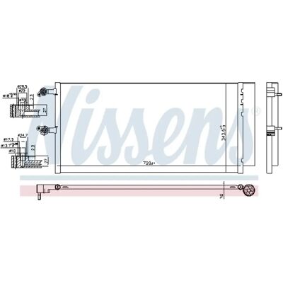 Nissens Ilmastointikondensaattori Volvo - Yhteensopiva Nissens Ilmastointikondensaattori Volvo - Yhteensopiva