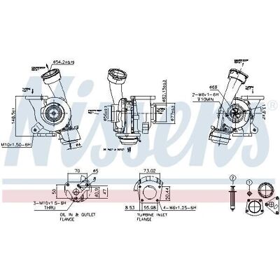 Nissens Model 070145701k - Turbocharger Nissens Model 070145701k - Turbocharger