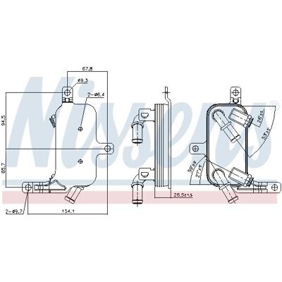 NISSENS 90891 Automatisk transmission olie radiator - Radiator NISSENS 90891 Automatisk transmission olie radiator - Radiator