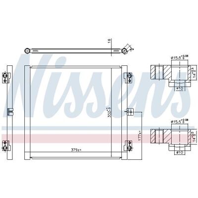 NISSENS 941079 Aluminium R134a Airco Condensor - First Fit NISSENS 941079 Aluminium R134a Airco Condensor - First Fit
