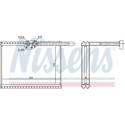 NISSENS 92324 Evaporator - Aluminiu, R 134a - Sisteme de climatizare NISSENS 92324 Evaporator - Aluminiu, R 134a - Sisteme de climatizare