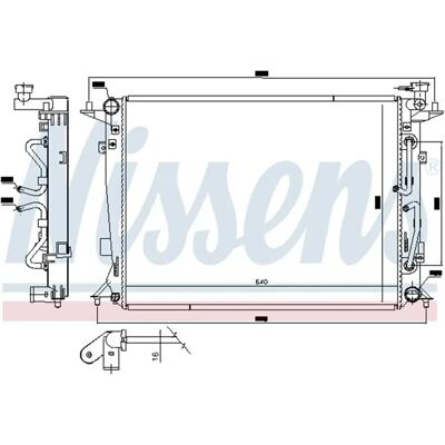 Nissens 606553 Radiator - Răcitor de ulei - Aluminiu - 640mm x 480mm - 16mm - Garanție 2 ani Nissens 606553 Radiator - Răcitor de ulei - Aluminiu - 640mm x 480mm - 16mm - Garanție 2 ani
