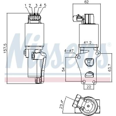 Nissens 98170 EGR-ventiel - EGR-ventiel Nissens 98170 EGR-ventiel - EGR-ventiel