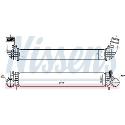 Nissens Intercooler - Luftgekühlter Aluminium Kühler für VW Polo, Audi A1, Seat, Skoda - 2q0145805a Nissens Intercooler - Luftgekühlter Aluminium Kühler für VW Polo, Audi A1, Seat, Skoda - 2q0145805a