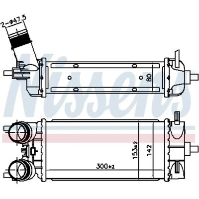 Nissens Intercooler für Ford Fiesta Van - Aluminium, luftgekühlt, 80mm Tiefe Nissens Intercooler für Ford Fiesta Van - Aluminium, luftgekühlt, 80mm Tiefe