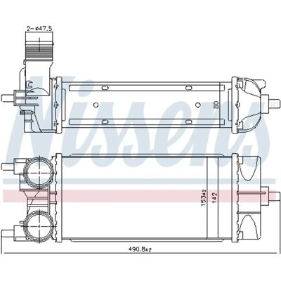 Nissens GN116K775AB Hliníkový vzduchový chladicí systém - Intercooler pro Ford Ecosport 1.5 TDCi 4x4 Nissens GN116K775AB Hliníkový vzduchový chladicí systém - Intercooler pro Ford Ecosport 1.5 TDCi 4x4