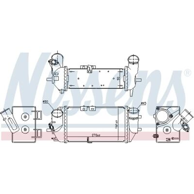 NISSENS 961488 Intercooler - Air-Air, Water-Air, No EGR Valve NISSENS 961488 Intercooler - Air-Air, Water-Air, No EGR Valve