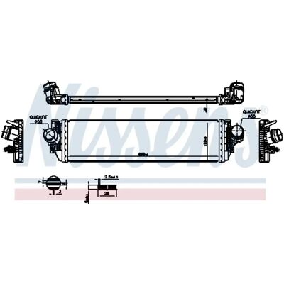 Intercooler Nissens per Ford Focus Mk4 - Raffreddamento ad aria Intercooler Nissens per Ford Focus Mk4 - Raffreddamento ad aria