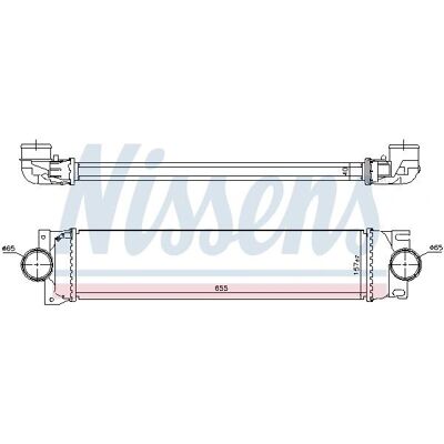 Nissens Intercooler til Ford Galaxy III S-Max - Luftkølet, 655x157x40mm Nissens Intercooler til Ford Galaxy III S-Max - Luftkølet, 655x157x40mm