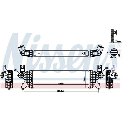 Nissens Intercooler für Suzuki SX4 S-Cross Vitara - Aluminium luftgekühlt Nissens Intercooler für Suzuki SX4 S-Cross Vitara - Aluminium luftgekühlt