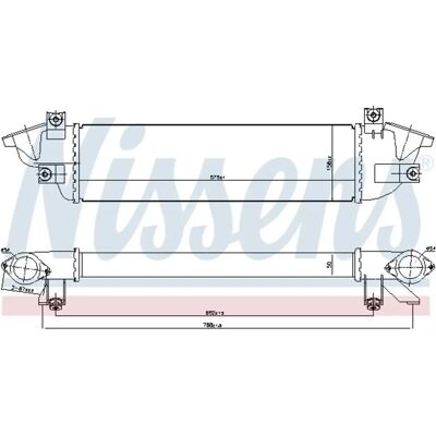 Nissens 961010 Intercooler - Luftgekühlte Aluminium-Kühlrippen, Anschluss links und rechts Nissens 961010 Intercooler - Luftgekühlte Aluminium-Kühlrippen, Anschluss links und rechts