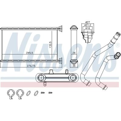 Nissens 707190 Heater Radiator - Heaters for BMW 1-4 series Nissens 707190 Heater Radiator - Heaters for BMW 1-4 series