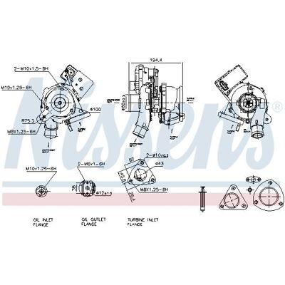 NISSENS 93413 Turbo, avgasturbo, Elektrisk NISSENS 93413 Turbo, avgasturbo, Elektrisk