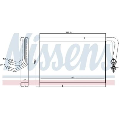 NISSENS 92337 Aluminium R134a Air Con Evaporator - Air Conditioning NISSENS 92337 Aluminium R134a Air Con Evaporator - Air Conditioning