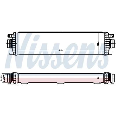 Nissens 961546 Intercooler - Luftgekühlter Aluminium-Kühler mit Kunststoff-Wasserbehälter Nissens 961546 Intercooler - Luftgekühlter Aluminium-Kühler mit Kunststoff-Wasserbehälter