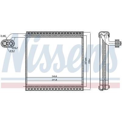 NISSENS Verdampfer - R134a Kompatibel - Aluminium Finnen - Geschweißter Kühler NISSENS Verdampfer - R134a Kompatibel - Aluminium Finnen - Geschweißter Kühler