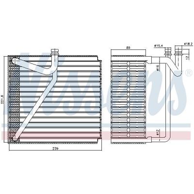 NISSENS 92345 - Airconditioning Verdamper NISSENS 92345 - Airconditioning Verdamper