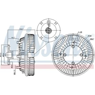 NISSENS 86226 Embrayage de ventilateur de radiateur - Thermique NISSENS 86226 Embrayage de ventilateur de radiateur - Thermique
