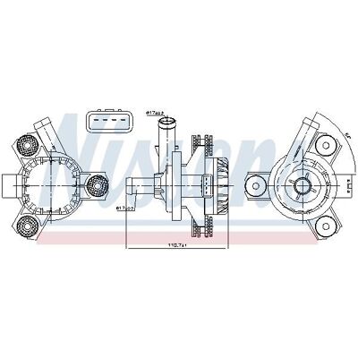 Nissens Modelo 831058 - Bomba de água para Lexus, Toyota, Volvo Nissens Modelo 831058 - Bomba de água para Lexus, Toyota, Volvo