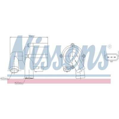 NISSENS Bomba de água - 831072 para VW, Audi, Škoda, Seat NISSENS Bomba de água - 831072 para VW, Audi, Škoda, Seat