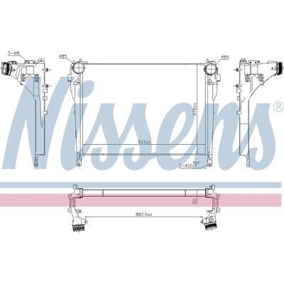 NISSENS 961571 Intercooler - Mercedes-Benz NISSENS 961571 Intercooler - Mercedes-Benz