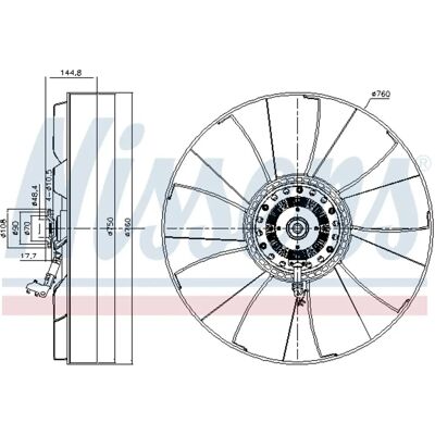 NISSENS 86232 Kühlerlüfterkupplung - Elektrisch NISSENS 86232 Kühlerlüfterkupplung - Elektrisch