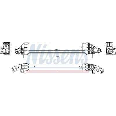 NISSENS 961582 Intercooler - Air-Air & Air-Eau - Radiateur NISSENS 961582 Intercooler - Air-Air & Air-Eau - Radiateur