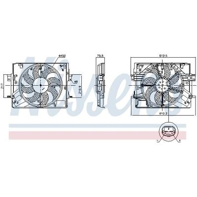 NISSENS 850063 Radiator Fan - Radiator Fan NISSENS 850063 Radiator Fan - Radiator Fan