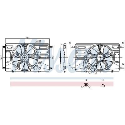 NISSENS 850100 Radiator Fan - Ford Transit Mk7 Van NISSENS 850100 Radiator Fan - Ford Transit Mk7 Van