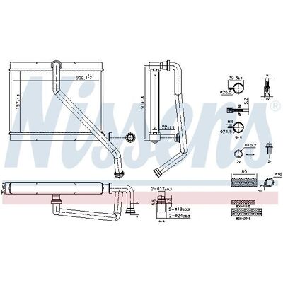 NISSENS 707289 Värmesystem Radiator - Original montering NISSENS 707289 Värmesystem Radiator - Original montering