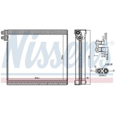 NISSENS Land Rover Evaporator - R 1234yf NISSENS Land Rover Evaporator - R 1234yf