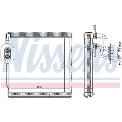 NISSENS 92374 Évaporateur - Climatisation - Aluminium - R134a NISSENS 92374 Évaporateur - Climatisation - Aluminium - R134a