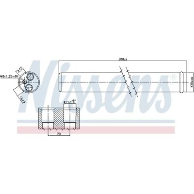 NISSENS 95772 Entfeuchterflasche - Klimaanlagenfilter NISSENS 95772 Entfeuchterflasche - Klimaanlagenfilter