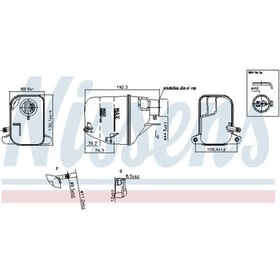 NISSENS 996168 Ausdehnungsbehälter - 0,45L Kunststoffdeckel NISSENS 996168 Ausdehnungsbehälter - 0,45L Kunststoffdeckel