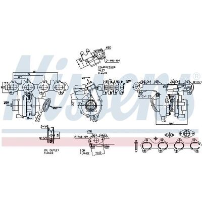 NISSENS 93487 Turbolader pro Renault Master 3, Nissan NV400 NISSENS 93487 Turbolader pro Renault Master 3, Nissan NV400