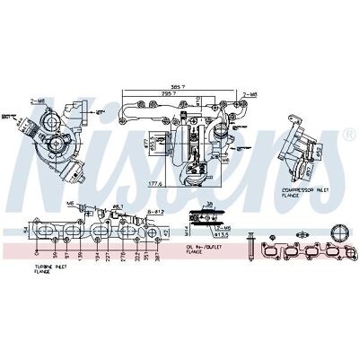 NISSENS 93505 Turbocharger - Engine Compatibility with VW, Audi, Skoda, Seat NISSENS 93505 Turbocharger - Engine Compatibility with VW, Audi, Skoda, Seat