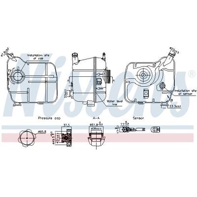 NISSENS 996239 - Serbatoio di espansione per liquido di raffreddamento NISSENS 996239 - Serbatoio di espansione per liquido di raffreddamento