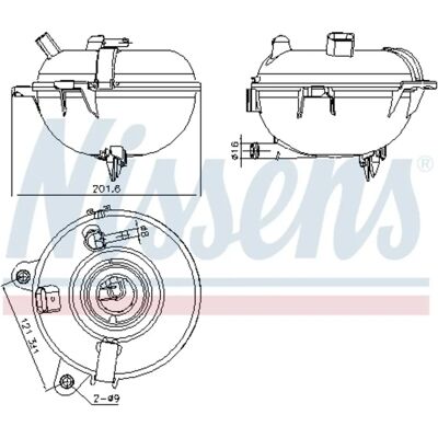 NISSENS 996130 Plastic Expansion Tank - Expansion Tank NISSENS 996130 Plastic Expansion Tank - Expansion Tank