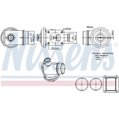 NISSENS 98363 Zawór EGR - Zawór EGR NISSENS 98363 Zawór EGR - Zawór EGR